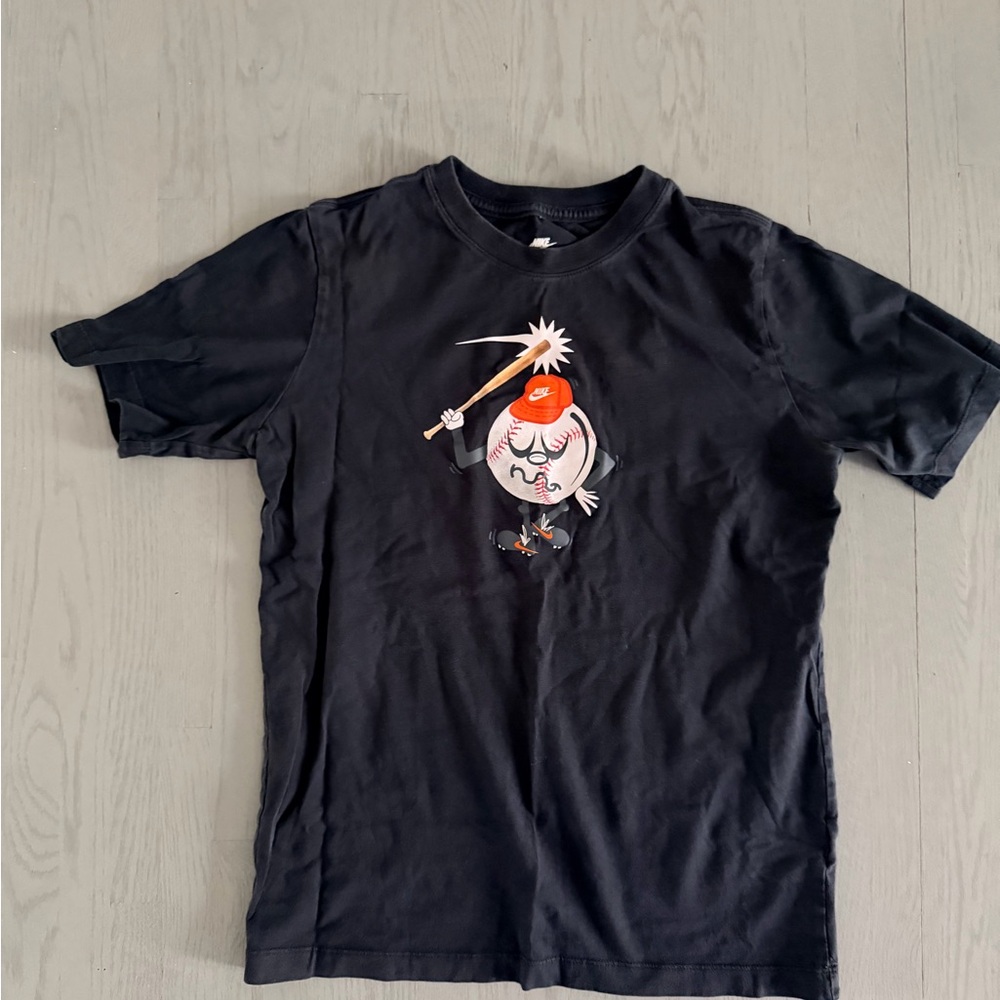 Nike Black Kids T-Shirt with Fun Graphic
